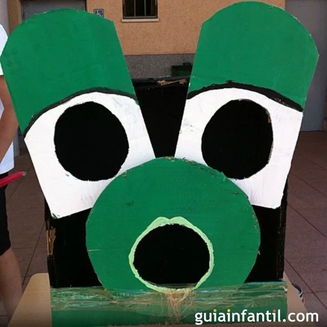 Una rana tragabolas para los niños - Juegos para niños con cajas ...