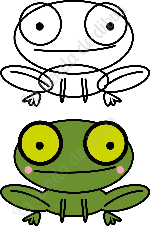 Ranas faciles de dibujar - Imagui