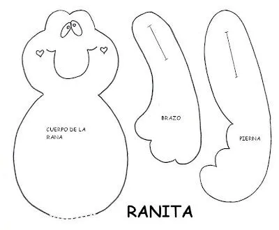 Moldes de ranitas en foami - Imagui