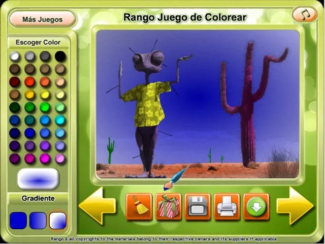 Rango Juego de Colorear Game Download for PC and Mac