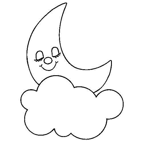 Dibujos de luna para bebé - Imagui