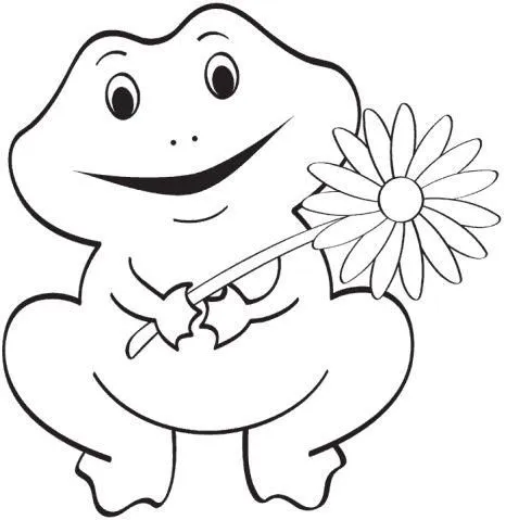 Ranitas tiernas animadas para colorear - Imagui
