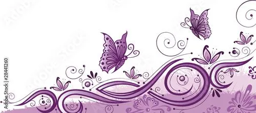 Ranke, flora, filigran, Blumen, background, lila, violett ... Ranke, flora, filigran, Blumen, background, lila, violett ...