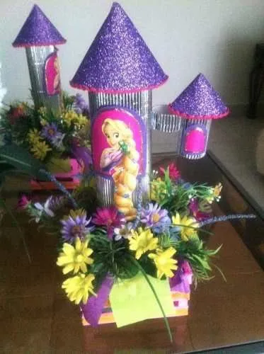 rapunzel centros de mesa - Buscar con Google | cumple ernes ...