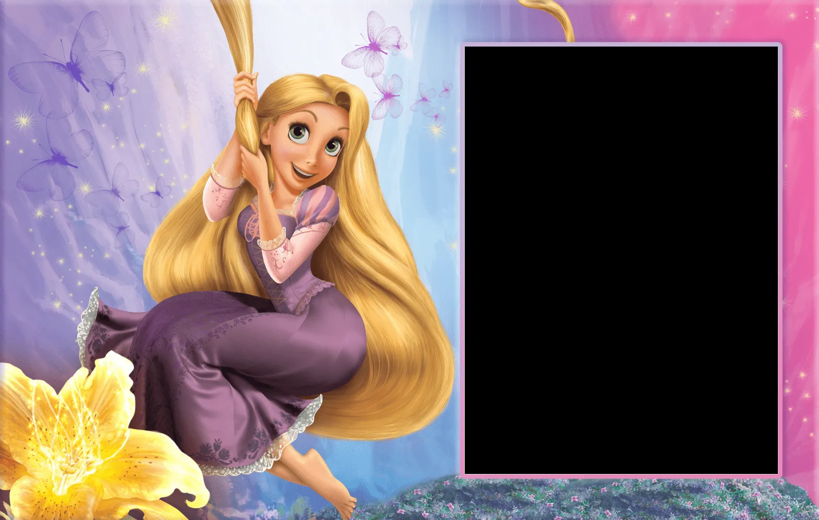 Rapunzel Child Transparent PNG Frame | Rapunzel | Pinterest ...