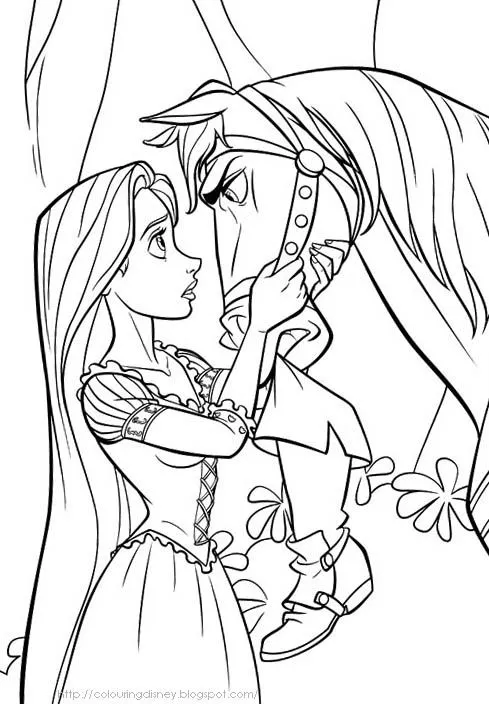 Rapunzel para colorear - Imagui