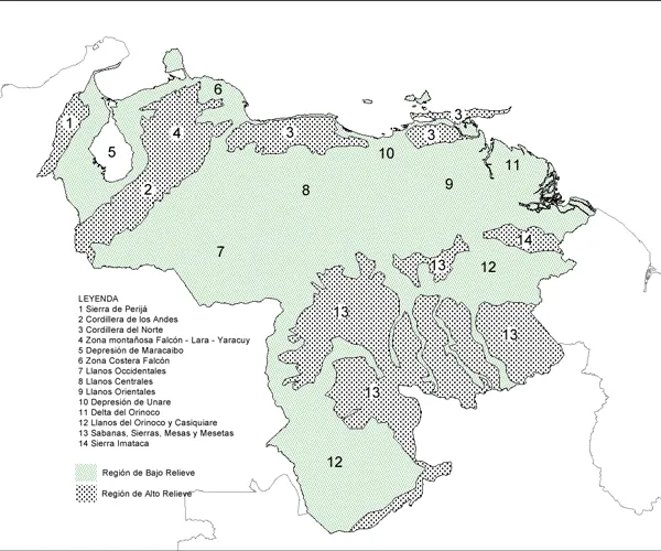 Rasgos Fisiográficos de Venezuela | Geología Venezolana