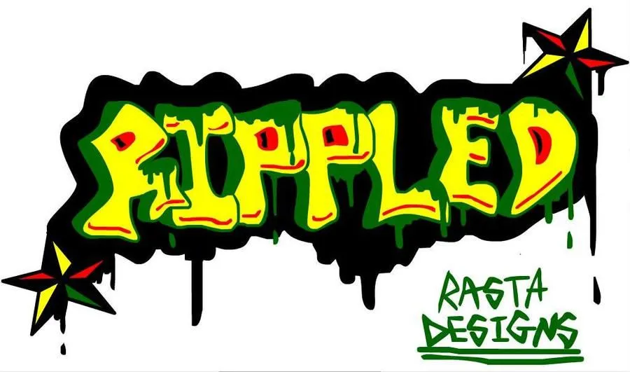 Rasta style Rippled logo by SpectronTom on DeviantArt
