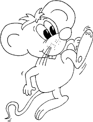 Ratón para colorear - Dibujos para Colorear pintar e imprimir Ratón para colorear - Dibujos para Colorear pintar e imprimir