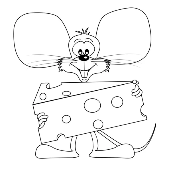 Ratón de dibujos animados con queso — Vector stock © gcpics #10928031 Ratón de dibujos animados con queso — Vector stock © gcpics #10928031