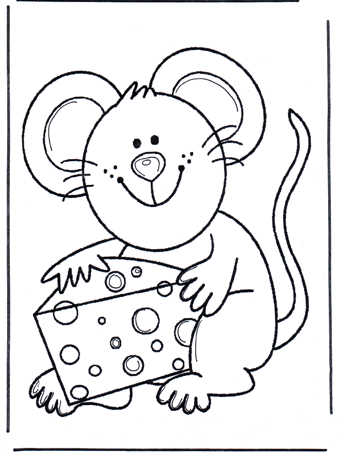 Animales / Animales domésticos y de granja / Ratón con queso Animales / Animales domésticos y de granja / Ratón con queso