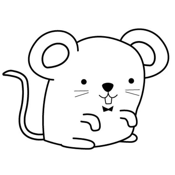 Ratoncito: dibujo para colorear e imprimir