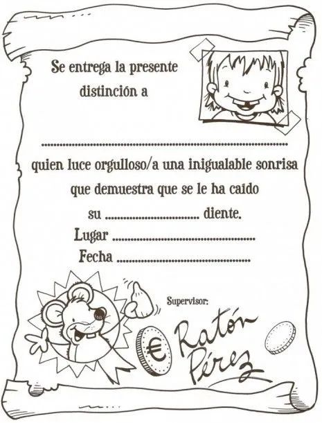 Actividades: El Ratoncito Pérez | Proyecto Educere Actividades: El Ratoncito Pérez | Proyecto Educere