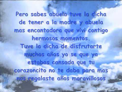 Carta al Cielo ♥ Para mi Abuelita Ines ! - YouTube Carta al Cielo ♥ Para mi Abuelita Ines ! - YouTube