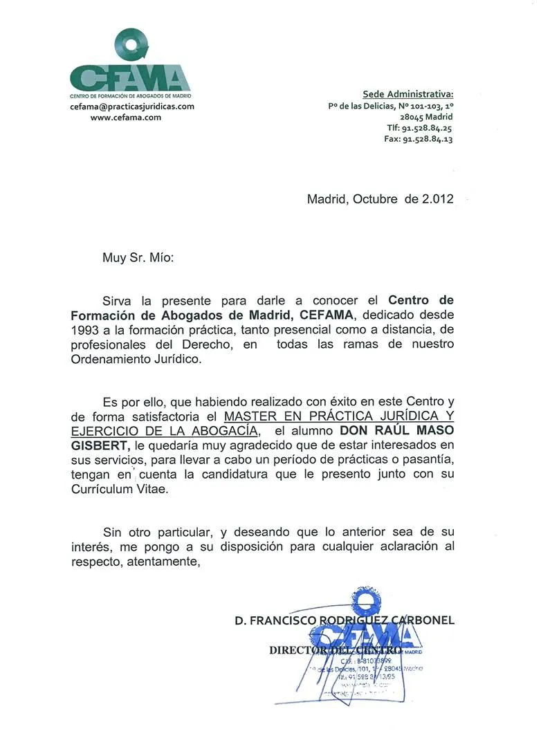 Raúl Masó Gisbert - Abogado | Sobre Mi
