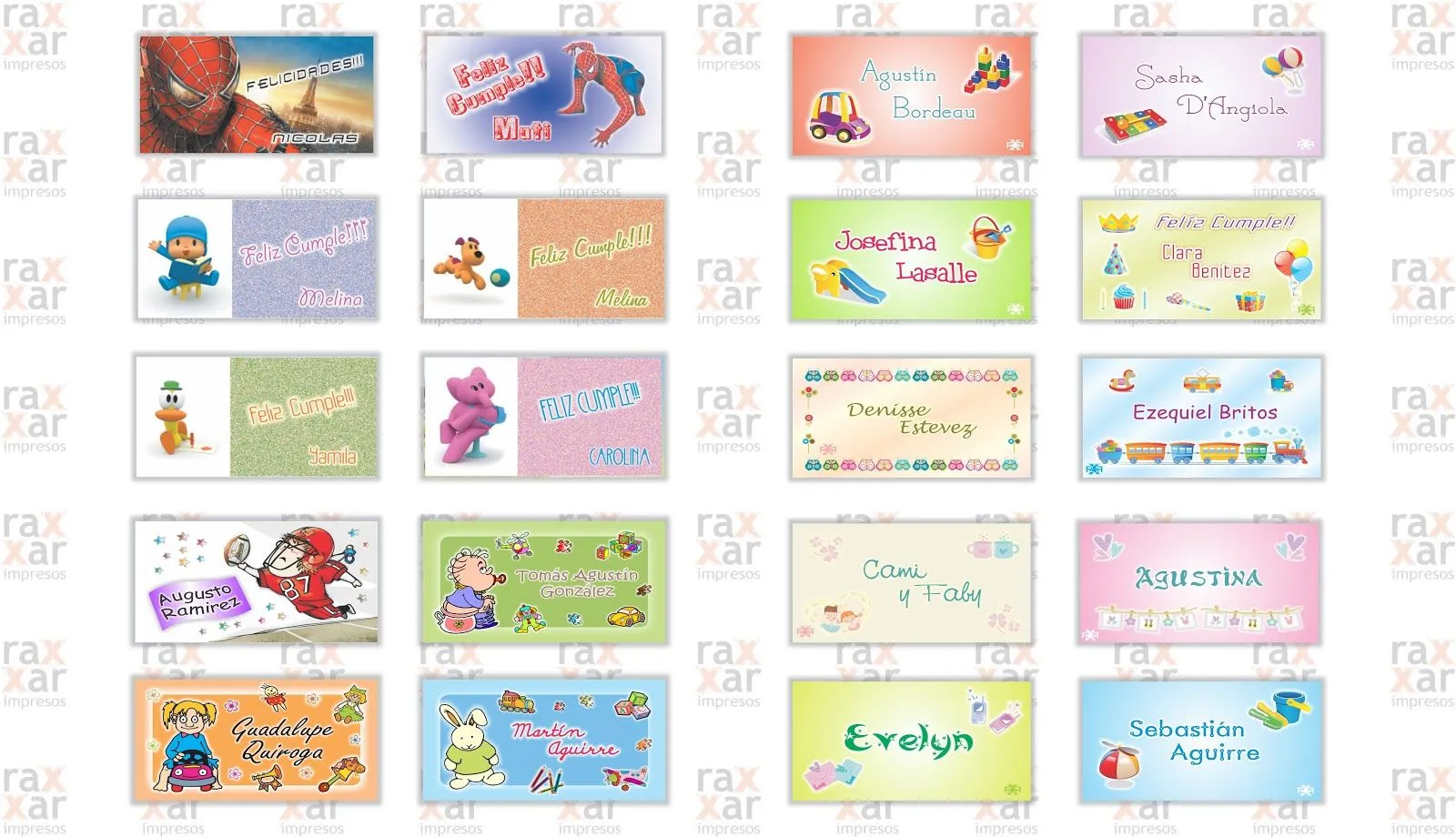 RaxxaR Impresos y Eventos: TARJETAS INFANTILES: Personales, Nacimiento RaxxaR Impresos y Eventos: TARJETAS INFANTILES: Personales, Nacimiento