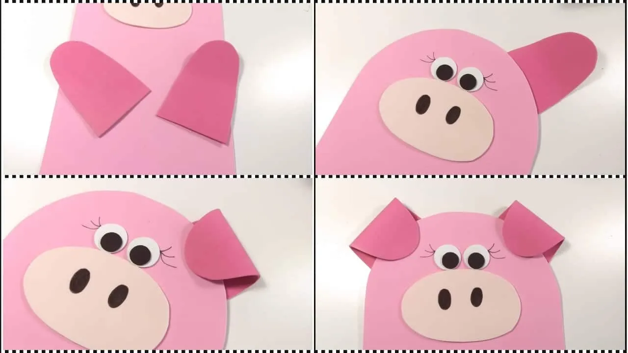 Cómo hacer un 3 en raya de cerdito con goma eva | Manualidades On Cómo hacer un 3 en raya de cerdito con goma eva | Manualidades On