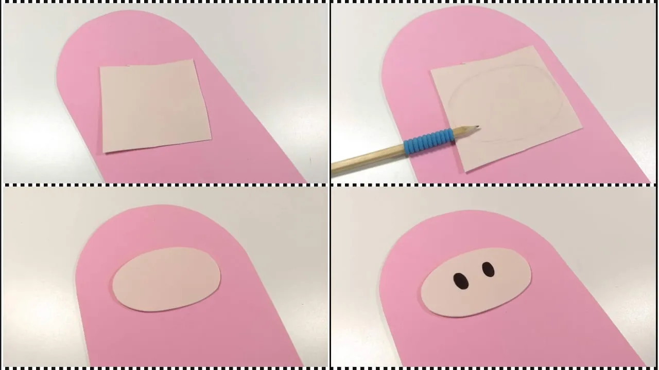 Cómo hacer un 3 en raya de cerdito con goma eva | Manualidades On Cómo hacer un 3 en raya de cerdito con goma eva | Manualidades On