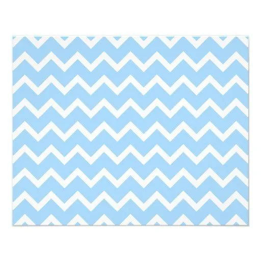 Rayas azul claro y blancas del zigzag flyer a todo color | Zazzle Rayas azul claro y blancas del zigzag flyer a todo color | Zazzle