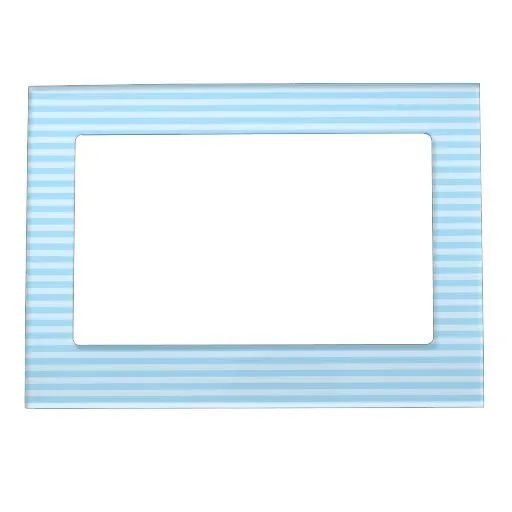 Rayas azules claras marcos magnéticos para fotos | Zazzle Rayas azules claras marcos magnéticos para fotos | Zazzle