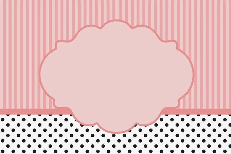 Rayas Rosa y Lunares Negros: tarjetas, invitaciones y marcos de ... Rayas Rosa y Lunares Negros: tarjetas, invitaciones y marcos de ...