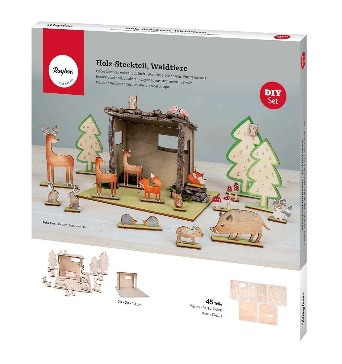 Rayher Kit 3D Piezas de Madera encajables 45 Piezas - Animales del Bosque : Amazon.com.mx: Juguetes y Juegos Rayher Kit 3D Piezas de Madera encajables 45 Piezas - Animales del Bosque : Amazon.com.mx: Juguetes y Juegos