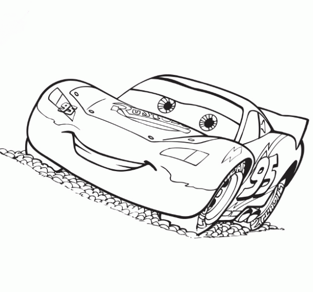 Dibujos carros rayo macuin para colorear - Imagui