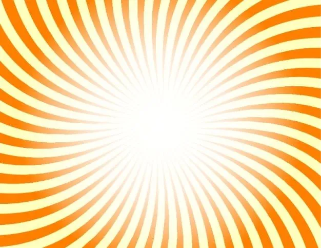 Rayos de sol retro en color naranja y amarillo | Descargar ...