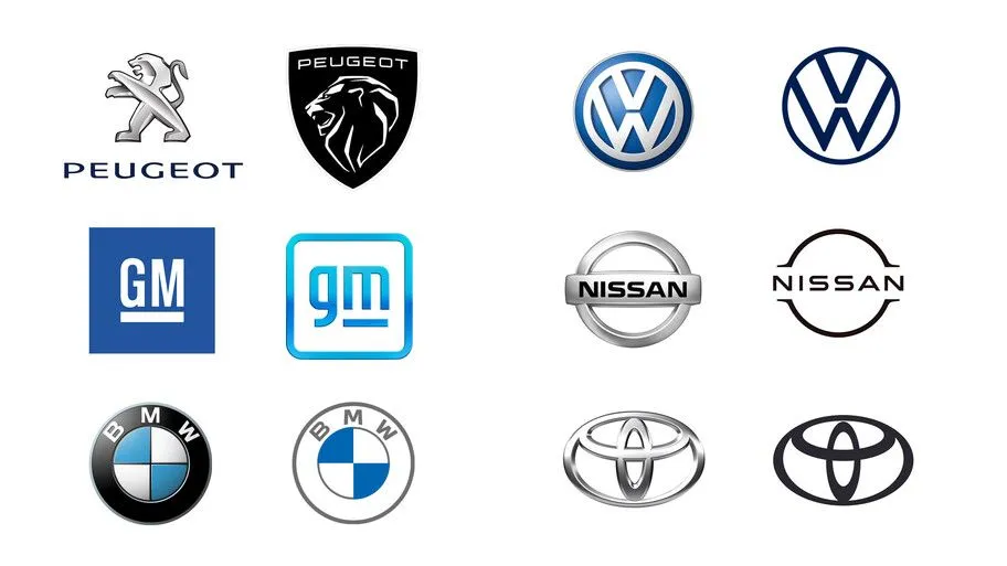 Esta la razón por la que ahora los logotipos de las marcas de autos son más sencillos