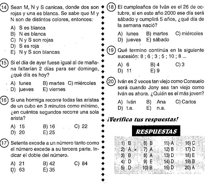 Razonamiento Lógico Matemático : Test 02 - Razonamiento Lógico ...