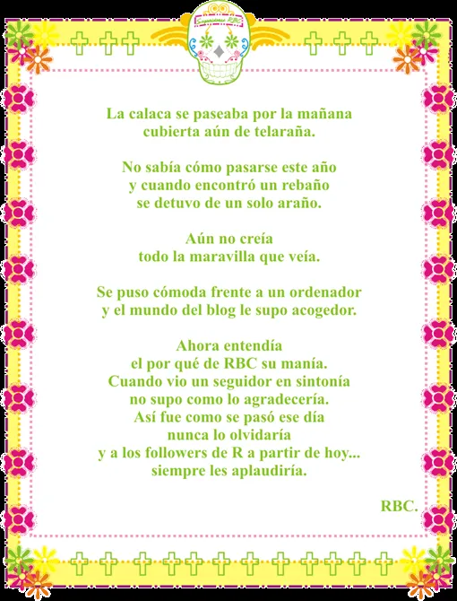 RBC IN WONDERLAND DESIGNS (Blog oficial): Calaverita de Literatura ... RBC IN WONDERLAND DESIGNS (Blog oficial): Calaverita de Literatura ...