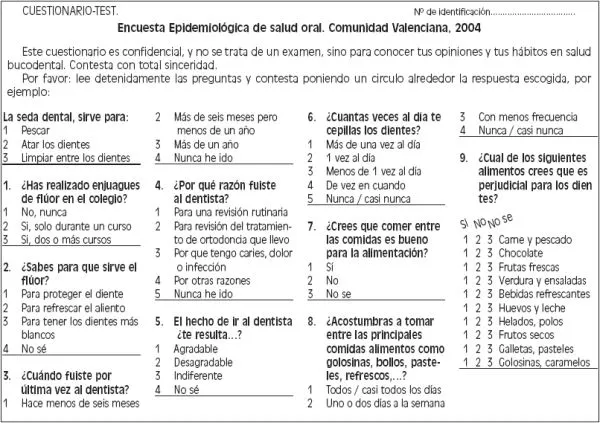 RCOE - Encuesta sobre hábitos higiénicos orales en la población ...
