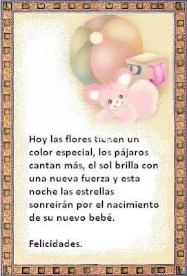 Frases nacimiento de un bebé - Imagui