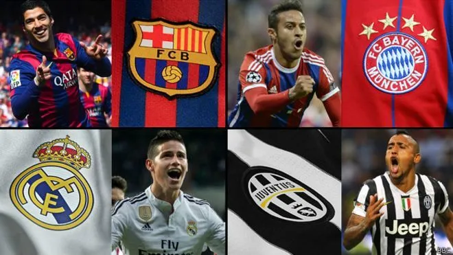 Real Madrid vs. Juventus - Barcelona vs. Bayern Múnich ...