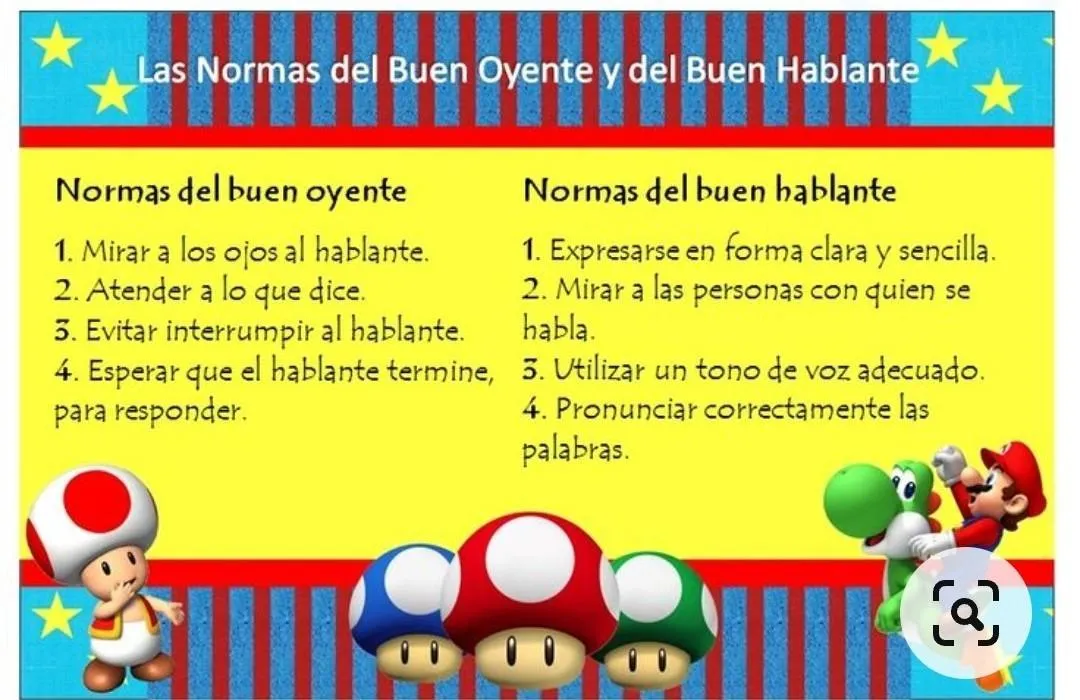 realiza un cartel con las normas del buen hablante y buen oyente​ -  Brainly.lat