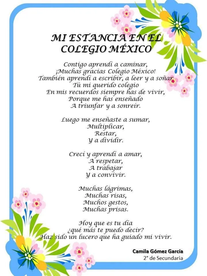 Realiza un poema por el aniversario del colegio José Carlos Mariategui Porfiss ayudenme :3 - Brainly.lat Realiza un poema por el aniversario del colegio José Carlos Mariategui Porfiss ayudenme :3 - Brainly.lat