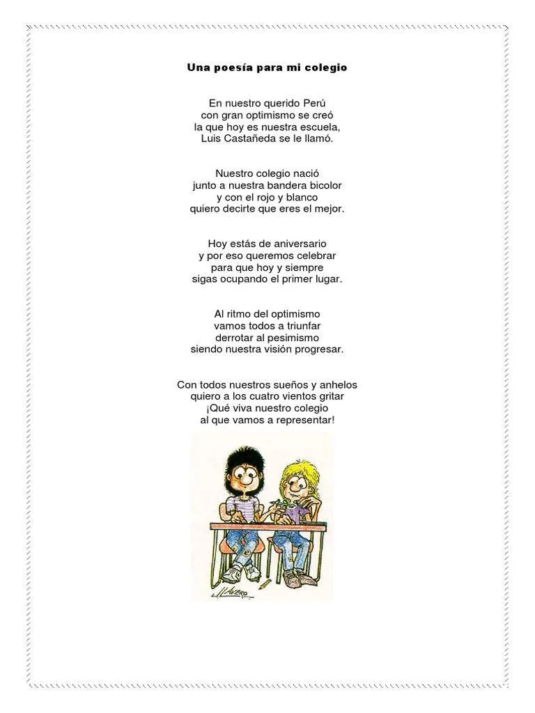 Realiza un poema libre de cuatro versos con rimas consonantes, alusivo al colegio. porfa me ayudan :v - Brainly.lat Realiza un poema libre de cuatro versos con rimas consonantes, alusivo al colegio. porfa me ayudan :v - Brainly.lat