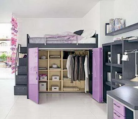Recamara Litera , Cama Alta Con Ropero/ Escritorio Mn4 - en ... Recamara Litera , Cama Alta Con Ropero/ Escritorio Mn4 - en ...