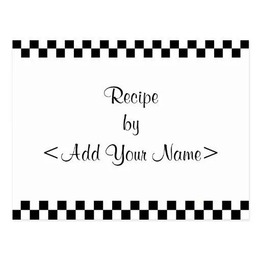 A receita do tabuleiro de damas carda 4 x 6 cartao postal de Zazzle. A receita do tabuleiro de damas carda 4 x 6 cartao postal de Zazzle.