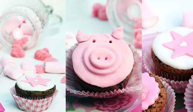Receta de cupcakes decorados con fondant - Bizcochos y Tartas ... Receta de cupcakes decorados con fondant - Bizcochos y Tartas ...