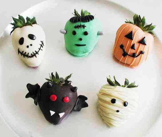 Receta para Halloween: Fresas siniestramente decoradas Receta para Halloween: Fresas siniestramente decoradas