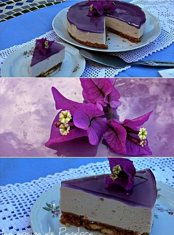 Receta Tarta Mousse de Violetas