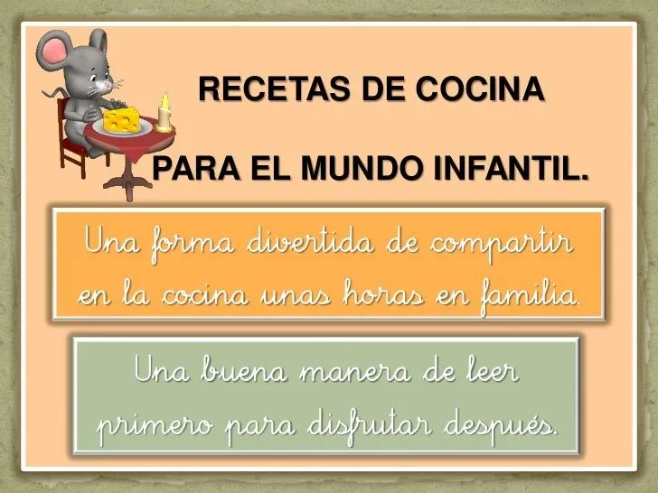 Recetas de cocinas para niños y niñas