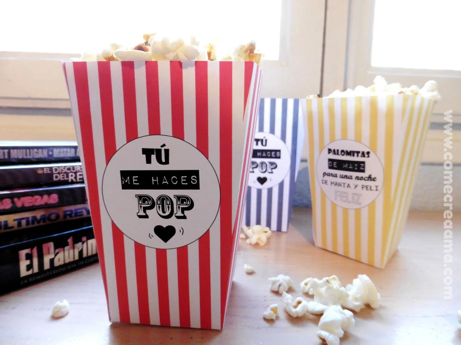 Recetas fáciles, manualidades y DIY: DIY: Cajas para palomitas Recetas fáciles, manualidades y DIY: DIY: Cajas para palomitas