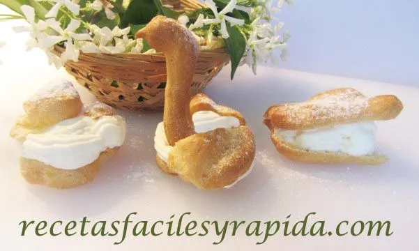 Recetas Fáciles y Rápidas: Pasta Choux - Bocaditos de Nata ...