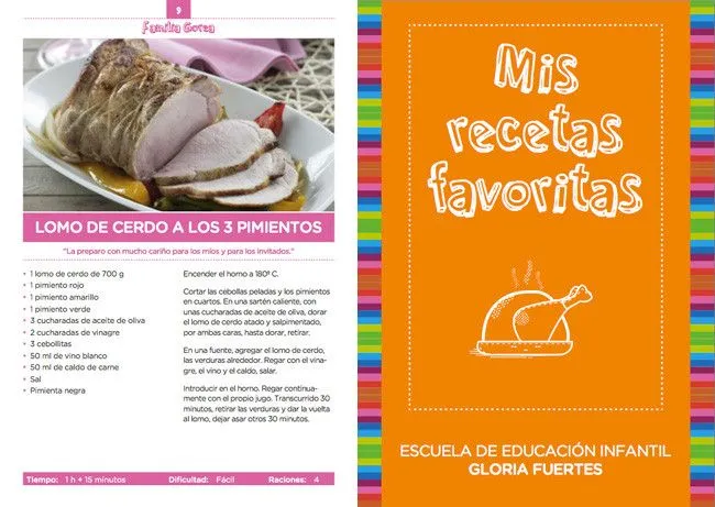 Mis recetas favoritas. Un libro de recetas de niños para niños Mis recetas favoritas. Un libro de recetas de niños para niños