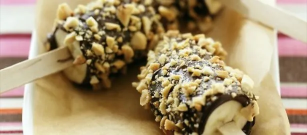 Recetas originales: Helados de plátano crujientes | Mami Recetas