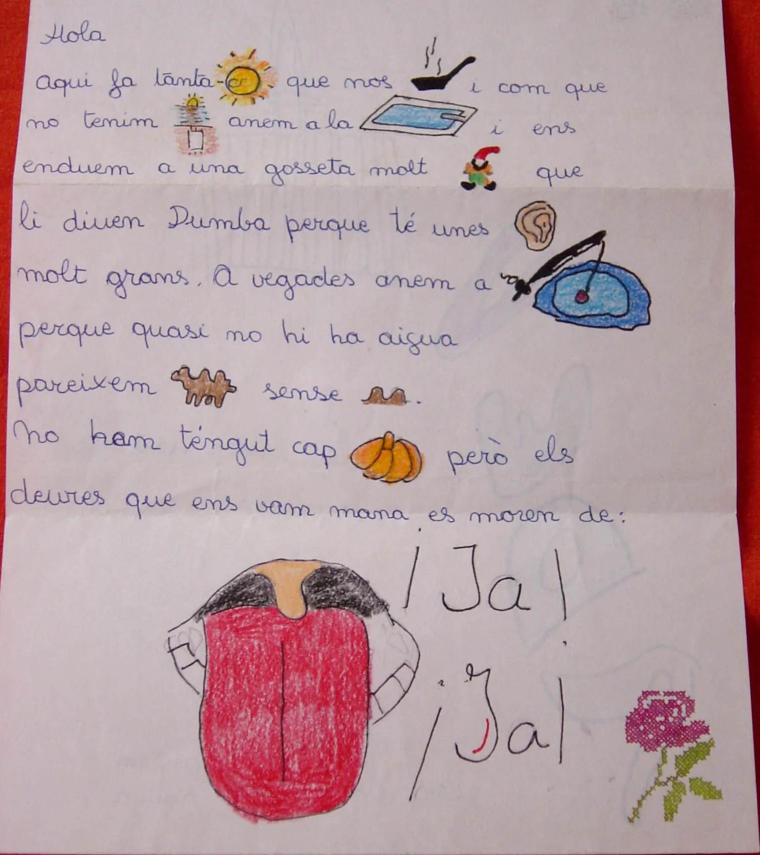 Ayer recibí una carta