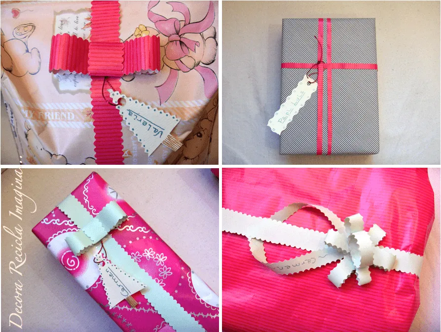 Recicla Inventa: Cómo hacer lazos y moños para regalos con papel ...
