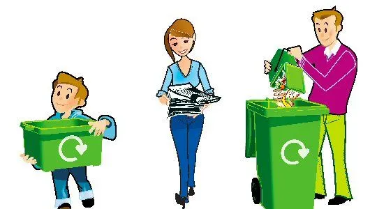 Reciclaje Cuidemos el Medio ambiente Imágenes Ilustraciones